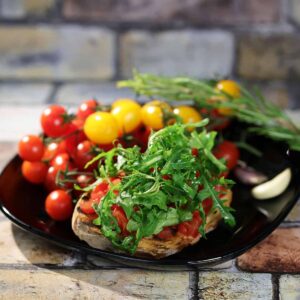Bruschetta al Pomodoro e Rughetta