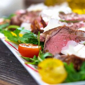 Tagliata di Manzo alla Carpe Diem ( Gr. 350 )